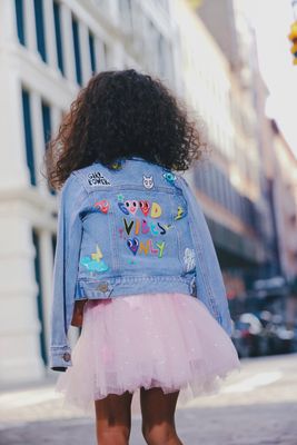 You Rock Painted Denim Jacket
