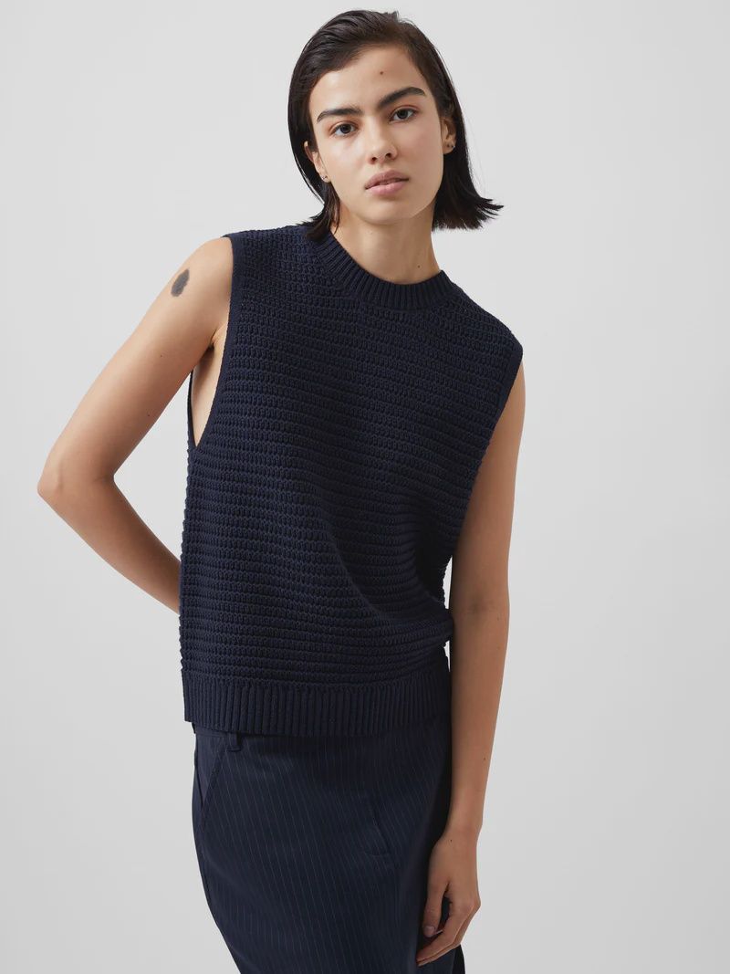 Manda Open Knit Vest