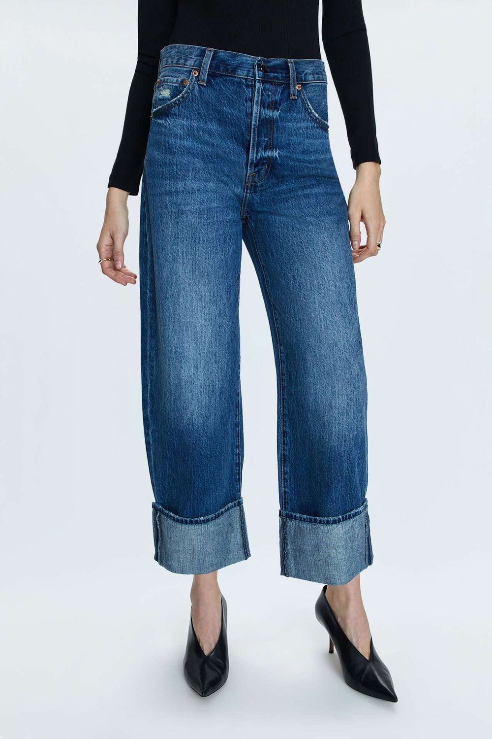 Ryder High Rise Cuffed Straight Jean