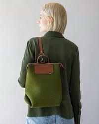 Bedford Backpack in Moss Felt