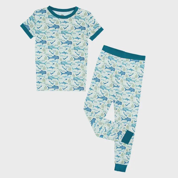 Shark Friends Ocean Kids Bamboo Pajamas Toddler Sleep Set