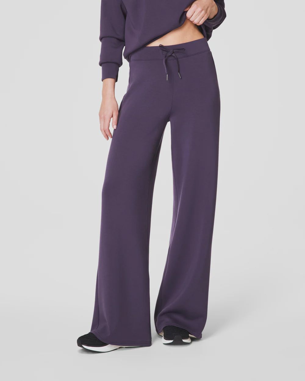 SPANX® AirEssentials Wide Leg Pant // Aubergine