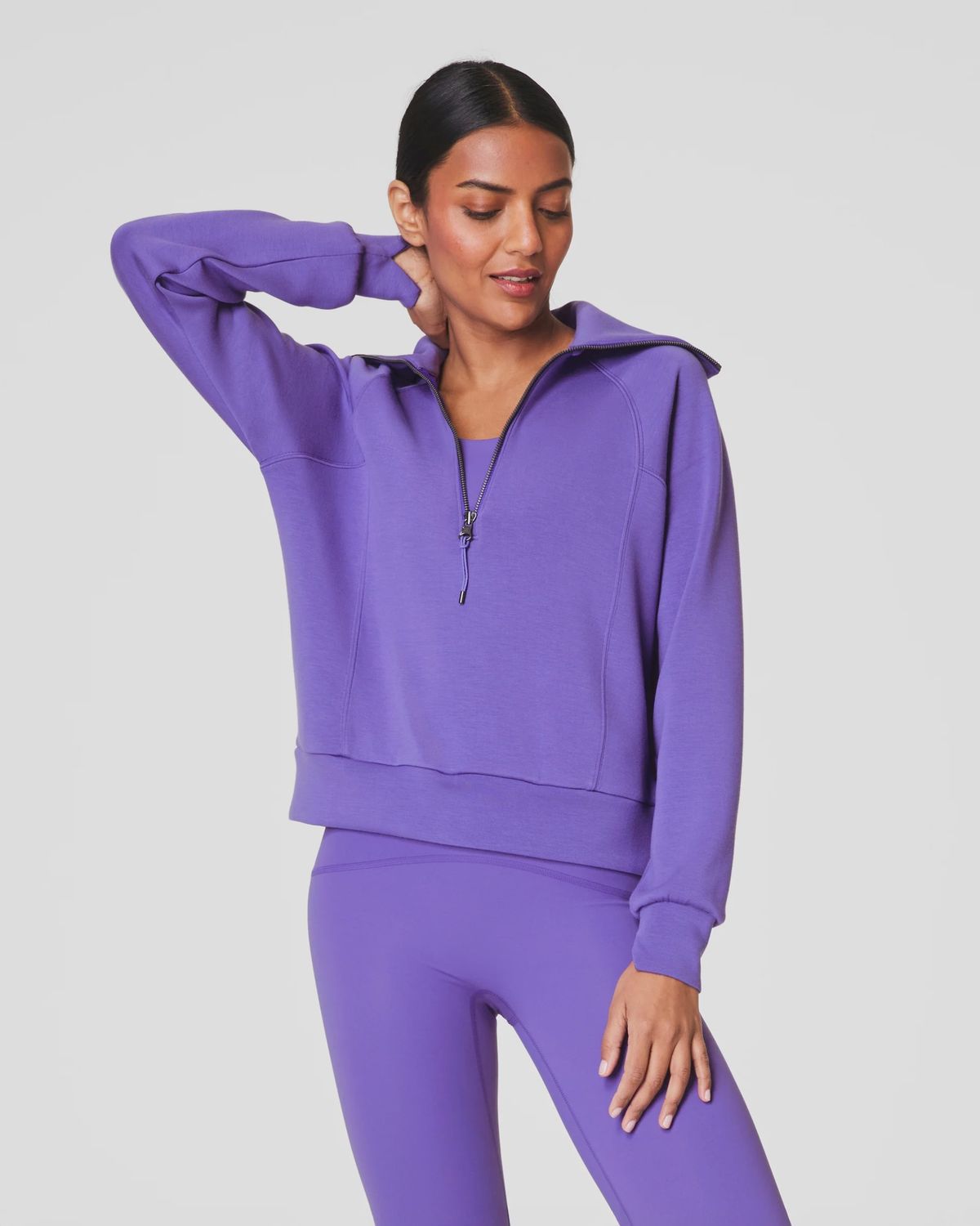 SPANX® AirEssentials Half Zip // Vibrant Lilac