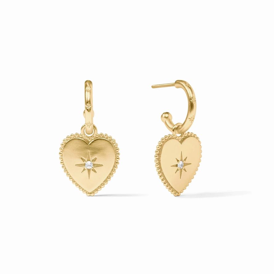 Heart Hoop &amp; Charm Earring