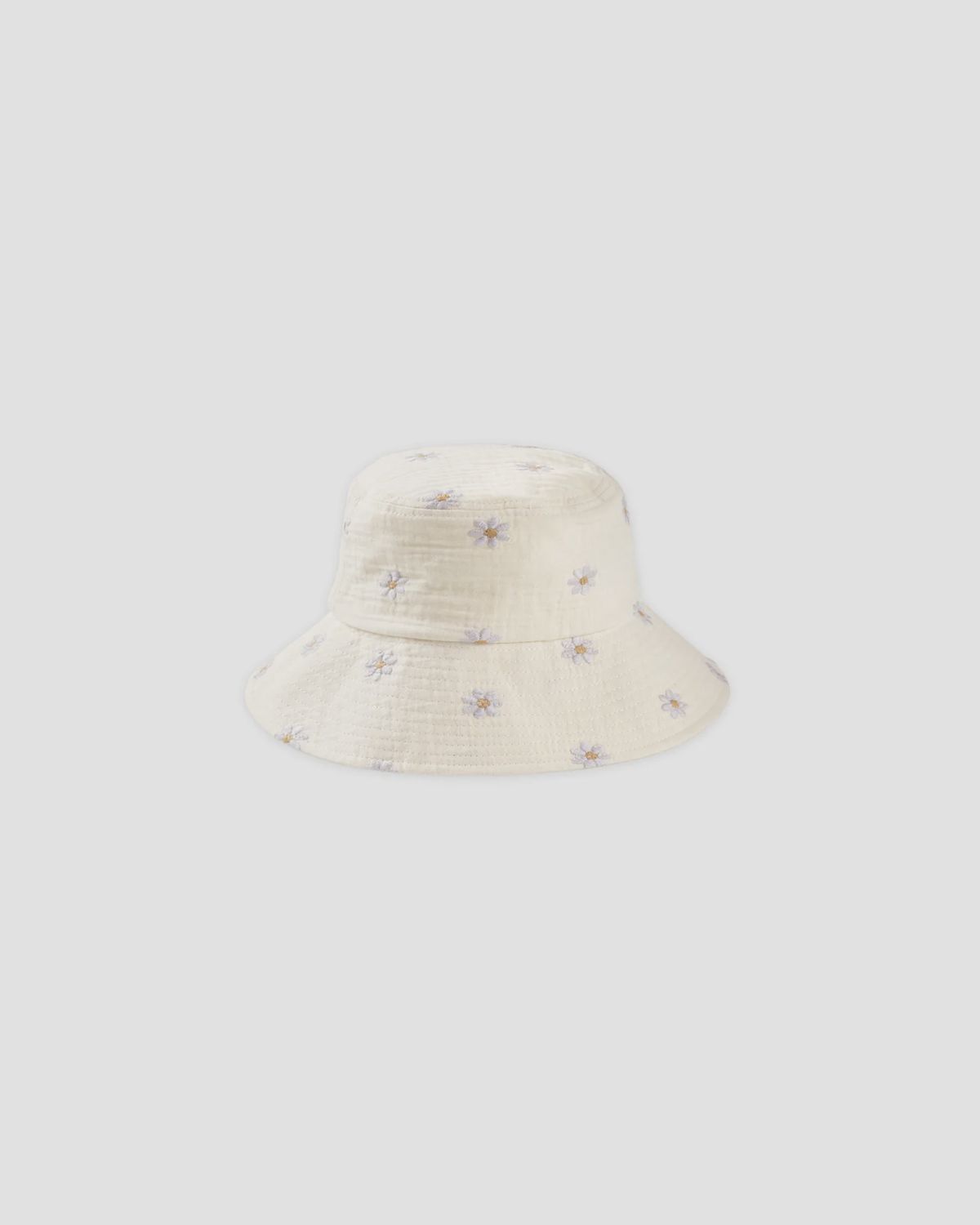 Bucket Hat in Blue Daisies