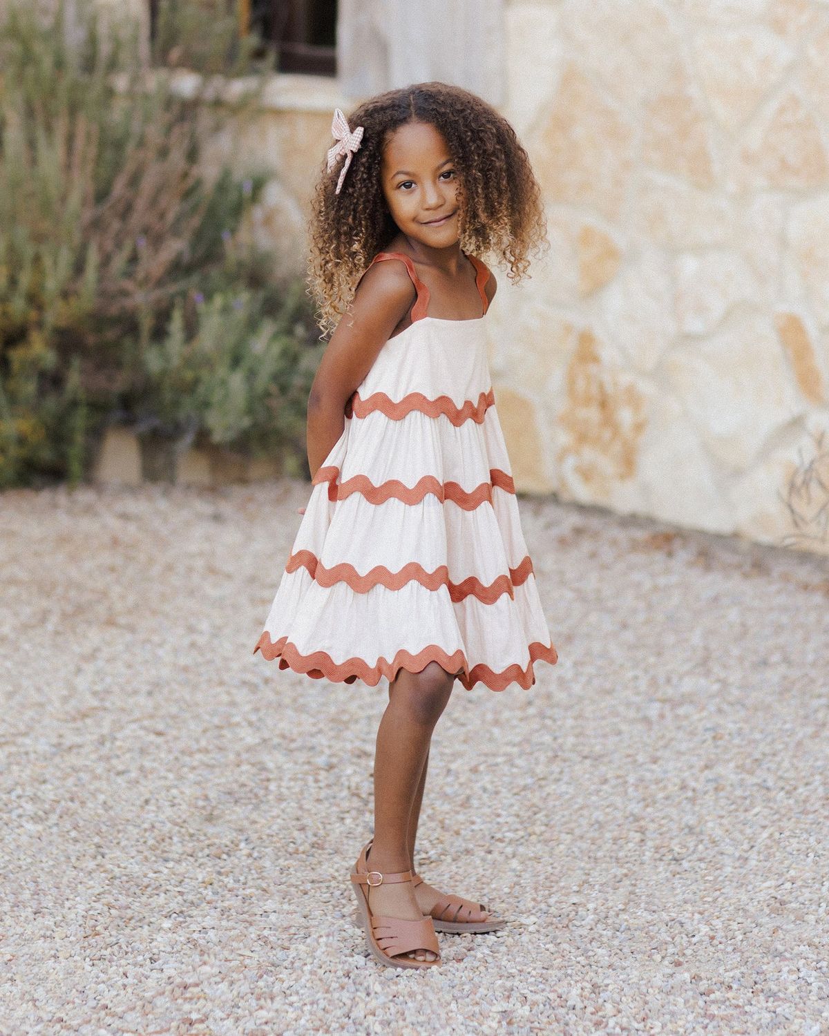 Ric Rac Dress in Shell