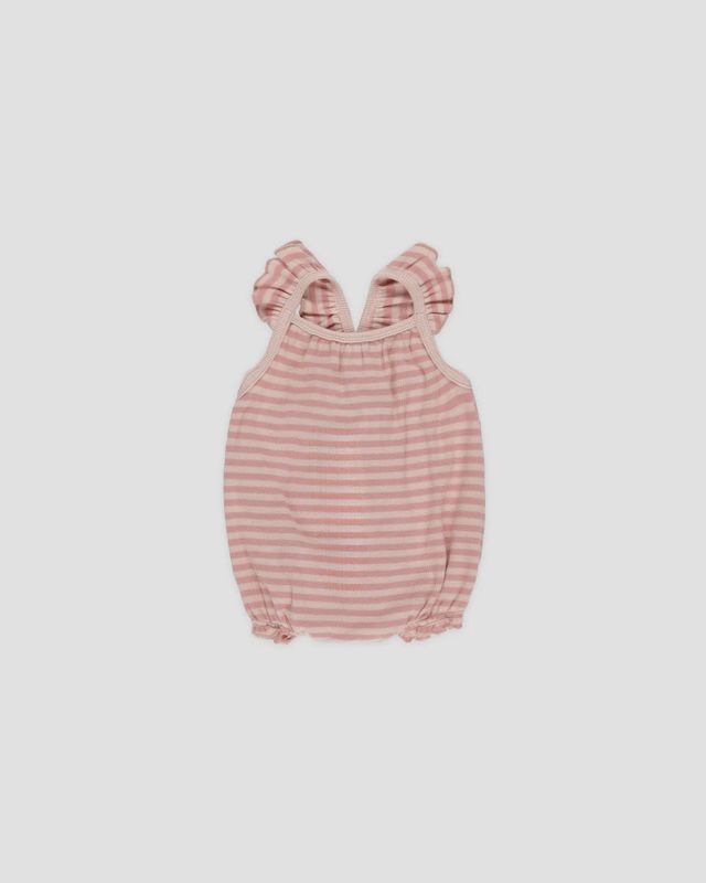 Ribbed Ruffle Romper