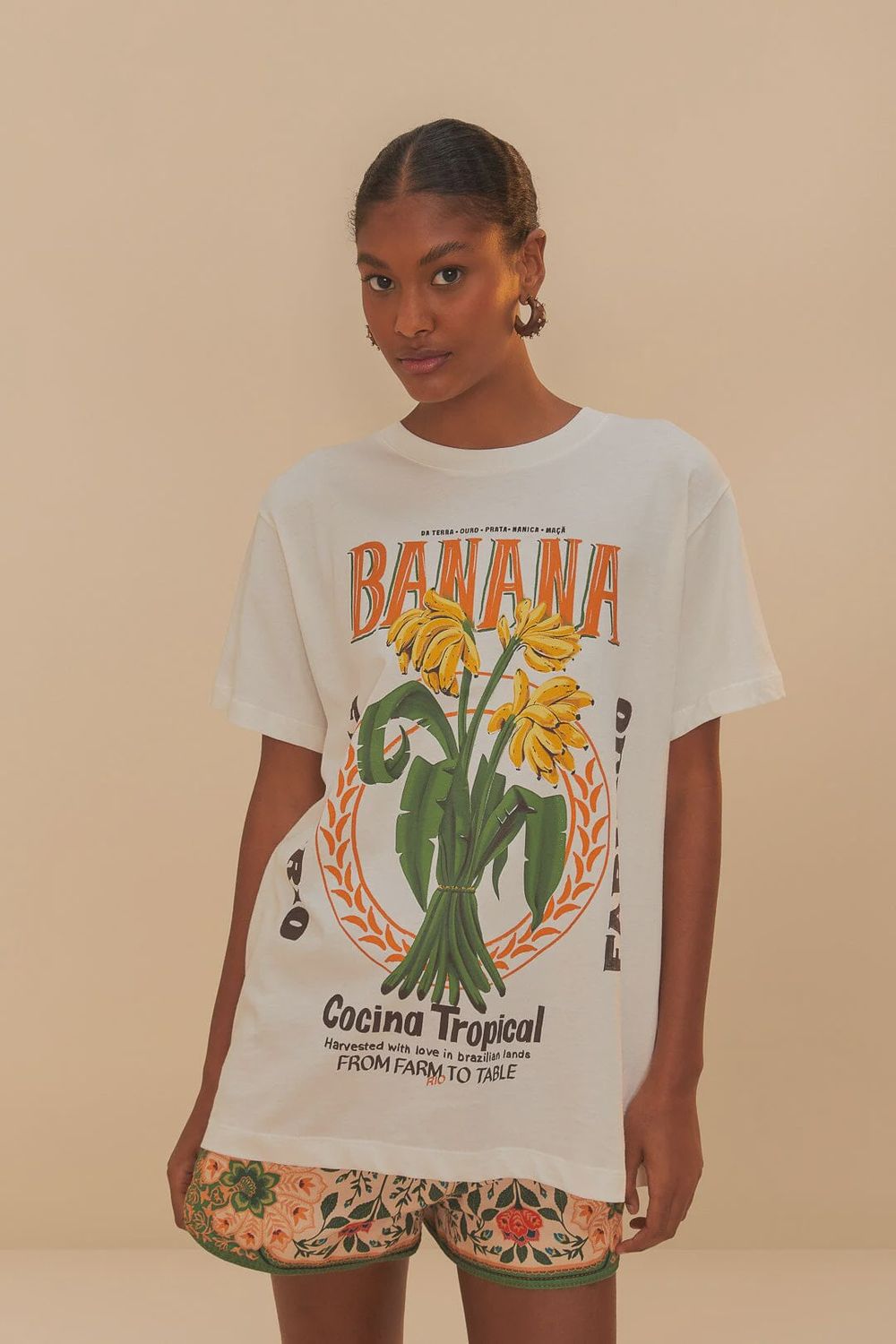 Banana Cocina Off-White Relaxed Tee
