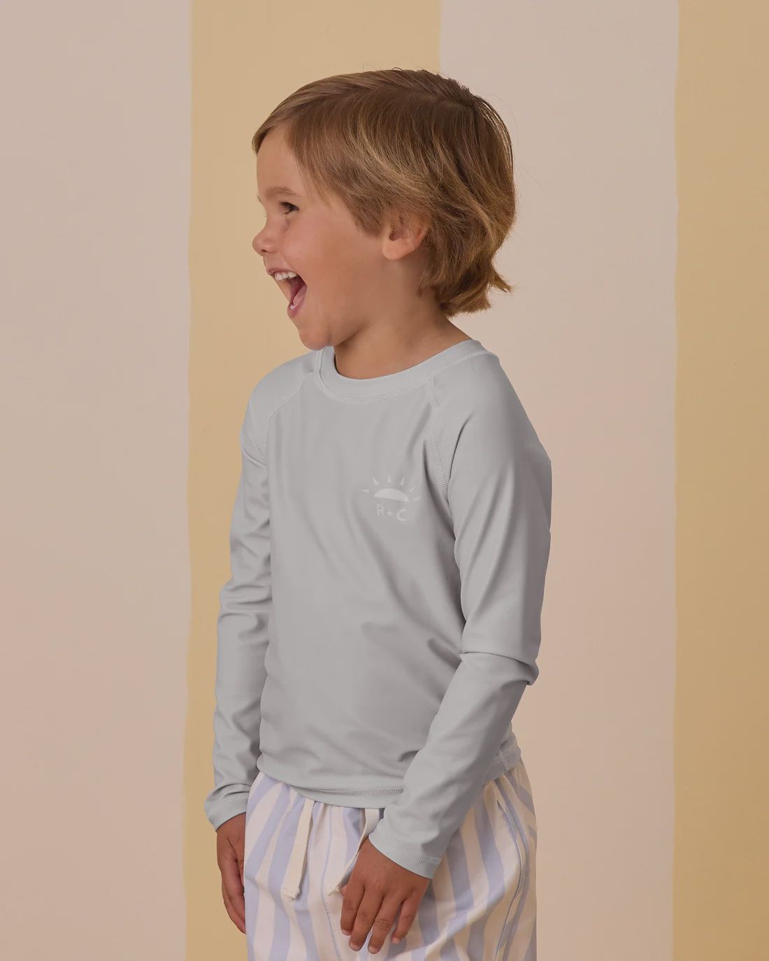 Long Sleeve Rashguard in Light Blue