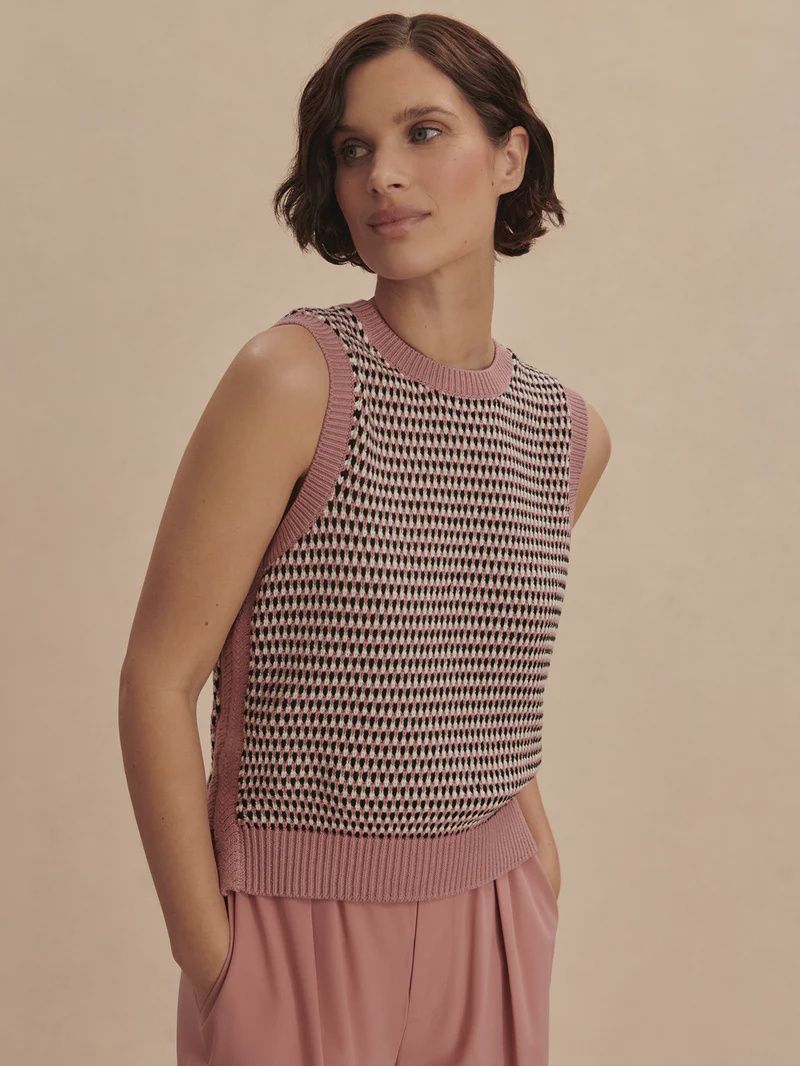 Knowles Textured Knit Vest
