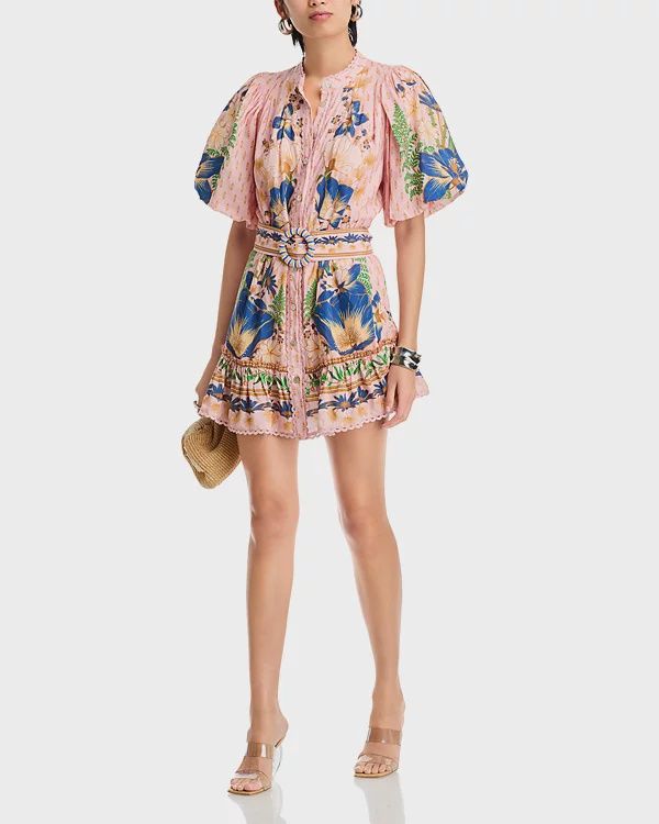 The Dream Garden Pink Mini Dress