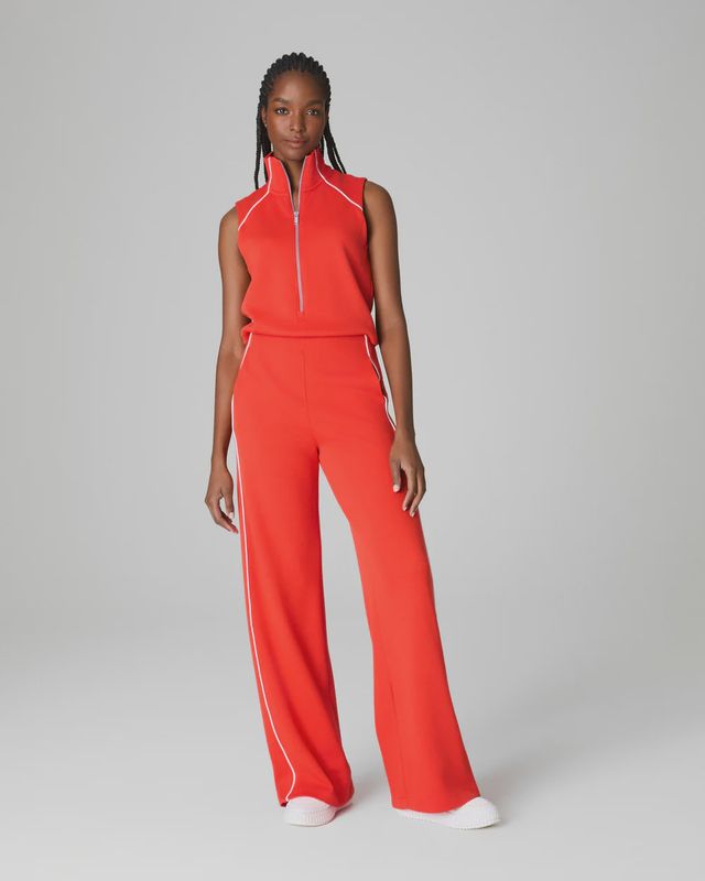 Airpique Sleeveless Mockneck Jumpsuit