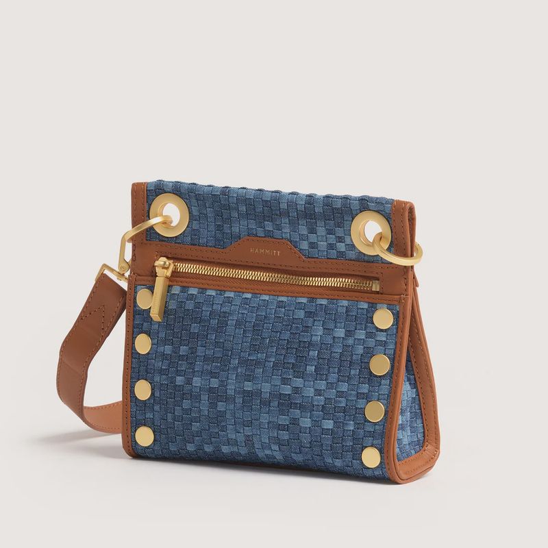 Tony SML in Mosaic Denim/Brushed Gold
