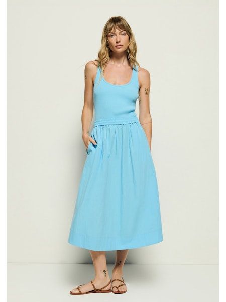 Sadelle Clean Combo Midi Dress