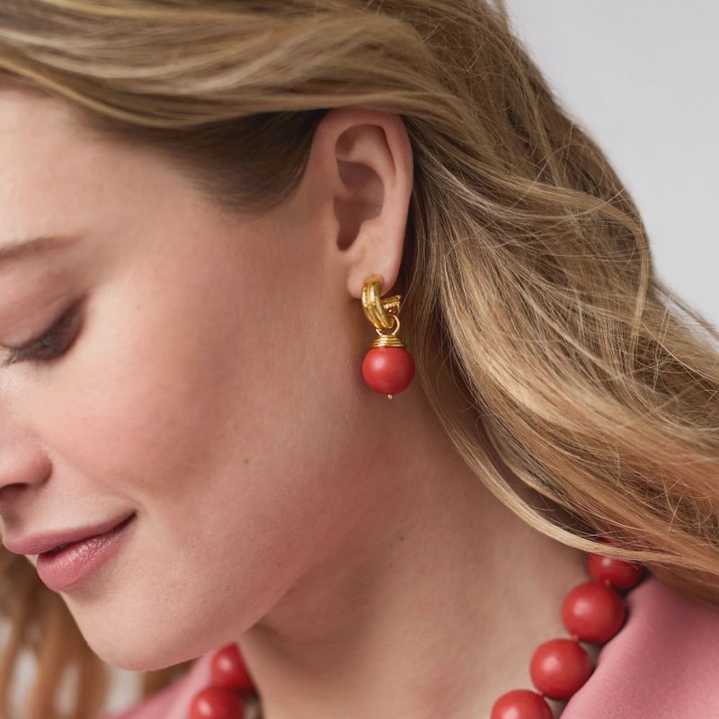 Bonbon Hoop &amp; Charm Earring