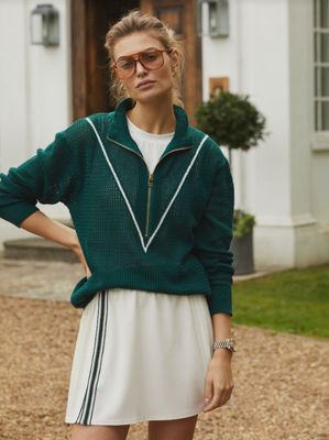 Calva Half-Zip Knit
