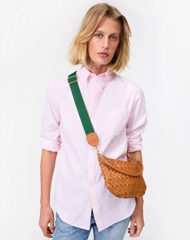 Adjustable Crossbody Strap // Evergreen Cotton Webbing