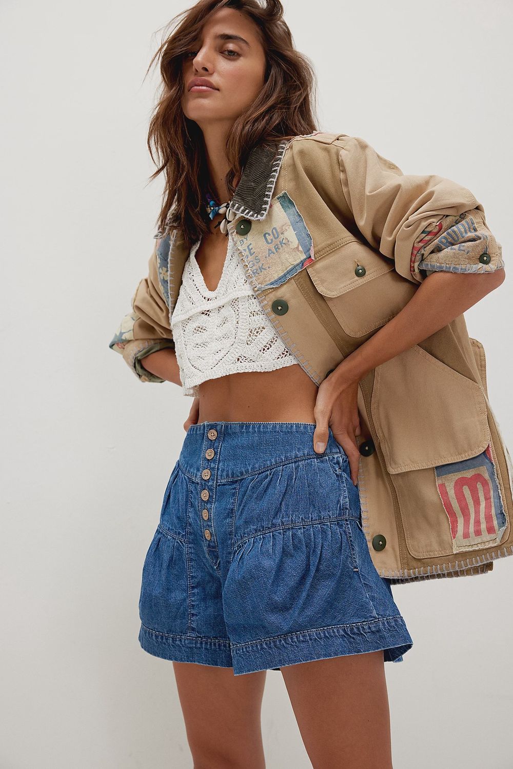 Fleur Denim Short