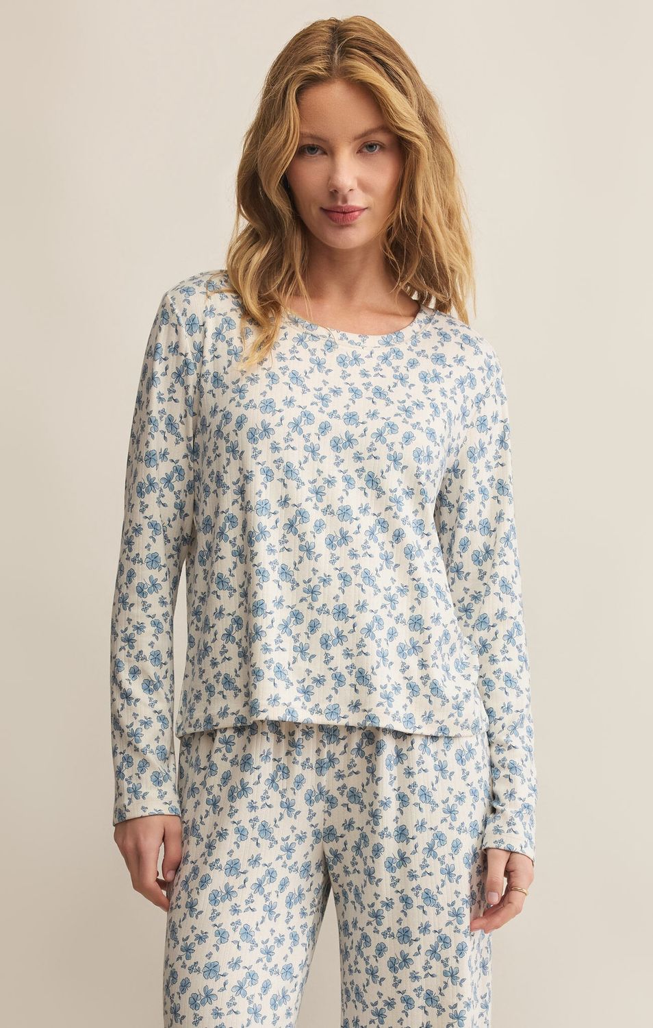 Home Town Ditsy L/S Top