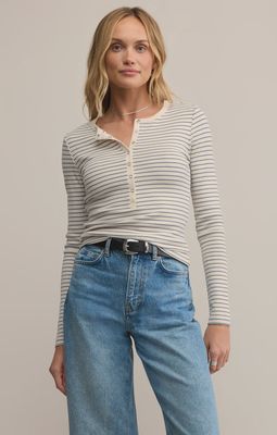 Stella Stripe Henley Crystal