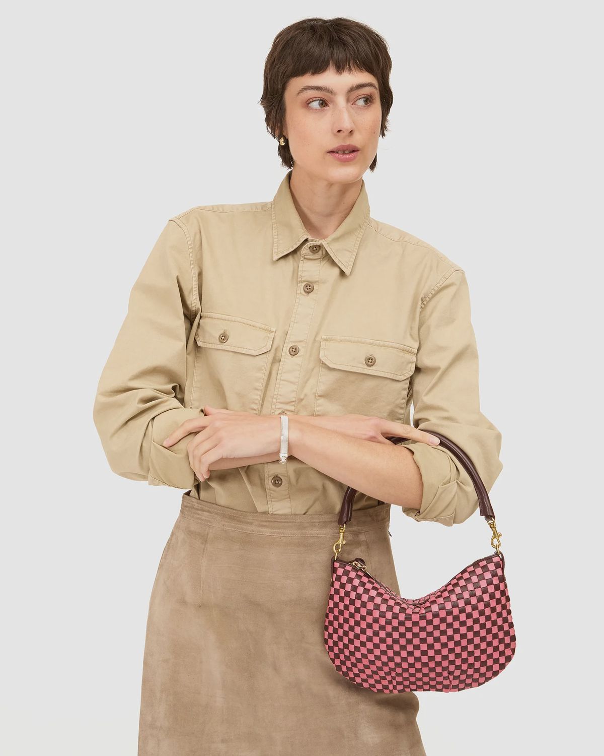 Petite Moyen Messenger in Raisin/Petal