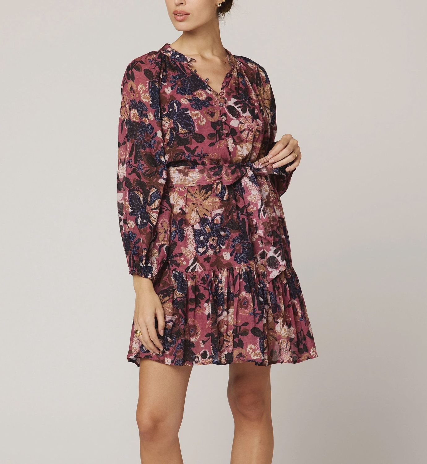 Elvia Mini Dress in Bergamo