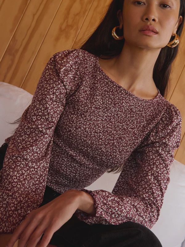 Aidan Smocked Blouse