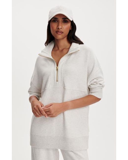Molly Half-Zip Longline Sweat