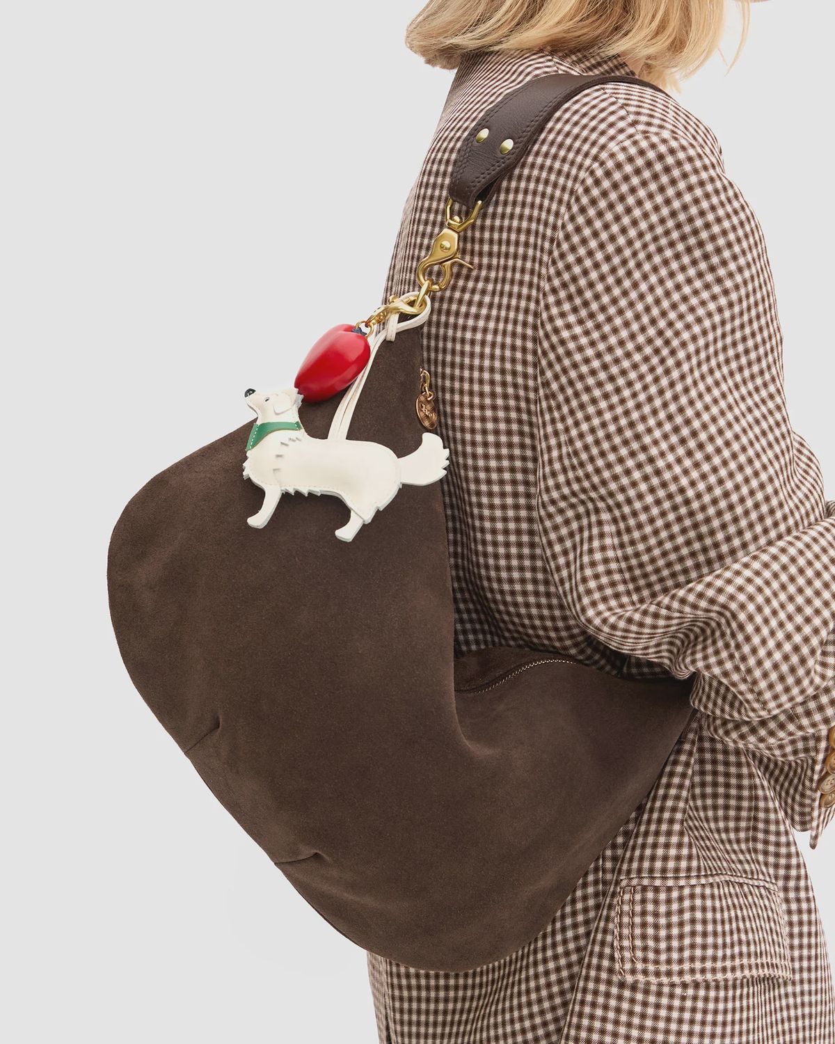 Moyen Messenger in Chocolate Suede