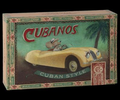 Grandma &amp; Grandpa Mice in Matchbox