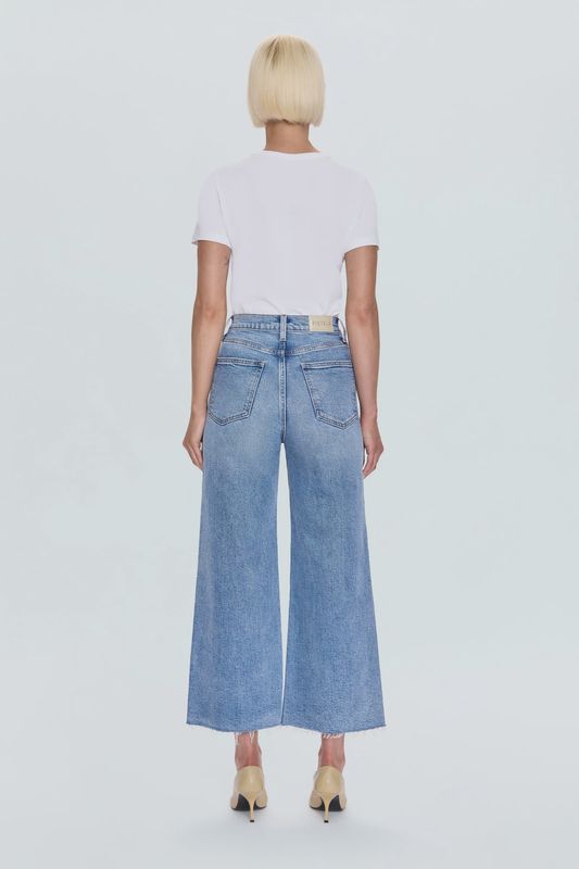 Lana Crop Western High Rise Ultra Wide Leg