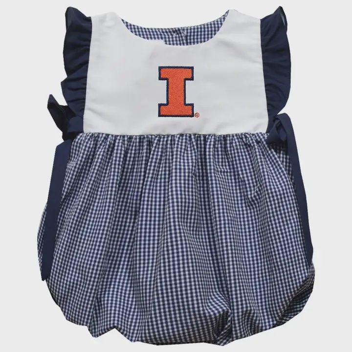 Fighting Illini Gingham Bubble