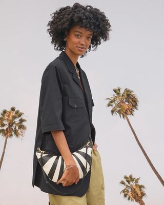 Lune in Black &amp; Cream Sunburst