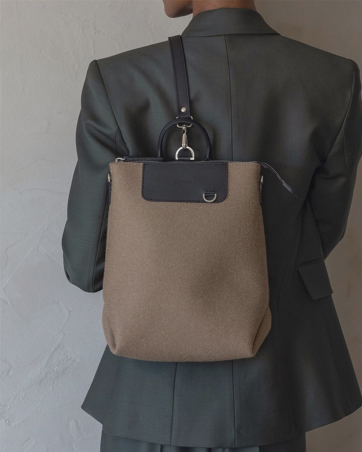 Bedford Merino Wool Backpack // Cumin Black