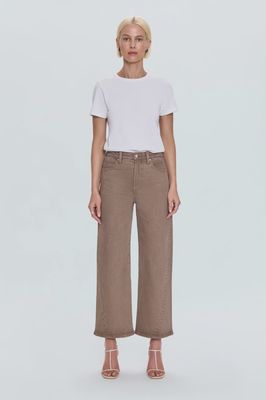 Kyra Ankle High Rise Bowed Wide Leg