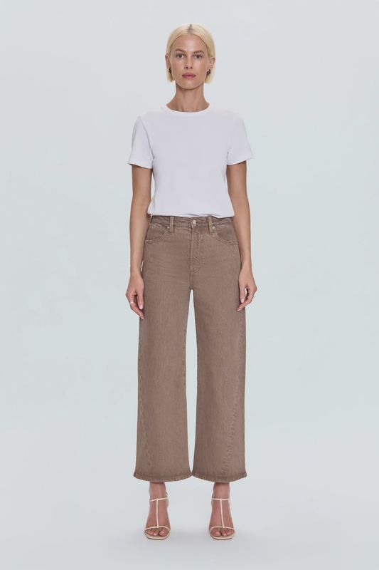 Kyra Ankle High Rise Bowed Wide Leg