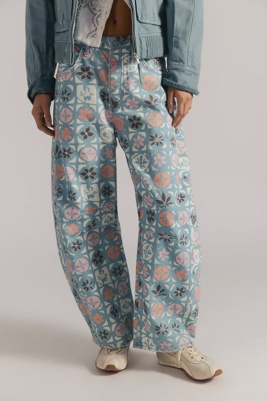 Good Luck Printed Barrel in Jade Combo Ditsy