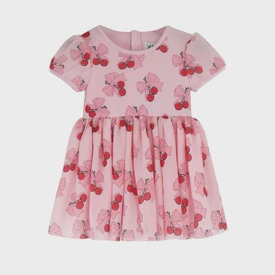 Cherry Bows Tulle Dress