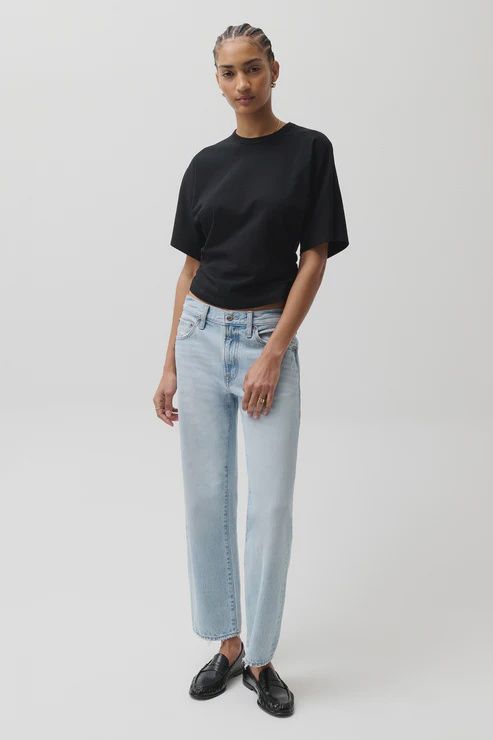Lexi Mid Rise Bowed Straight in Dolce Vita Vintage