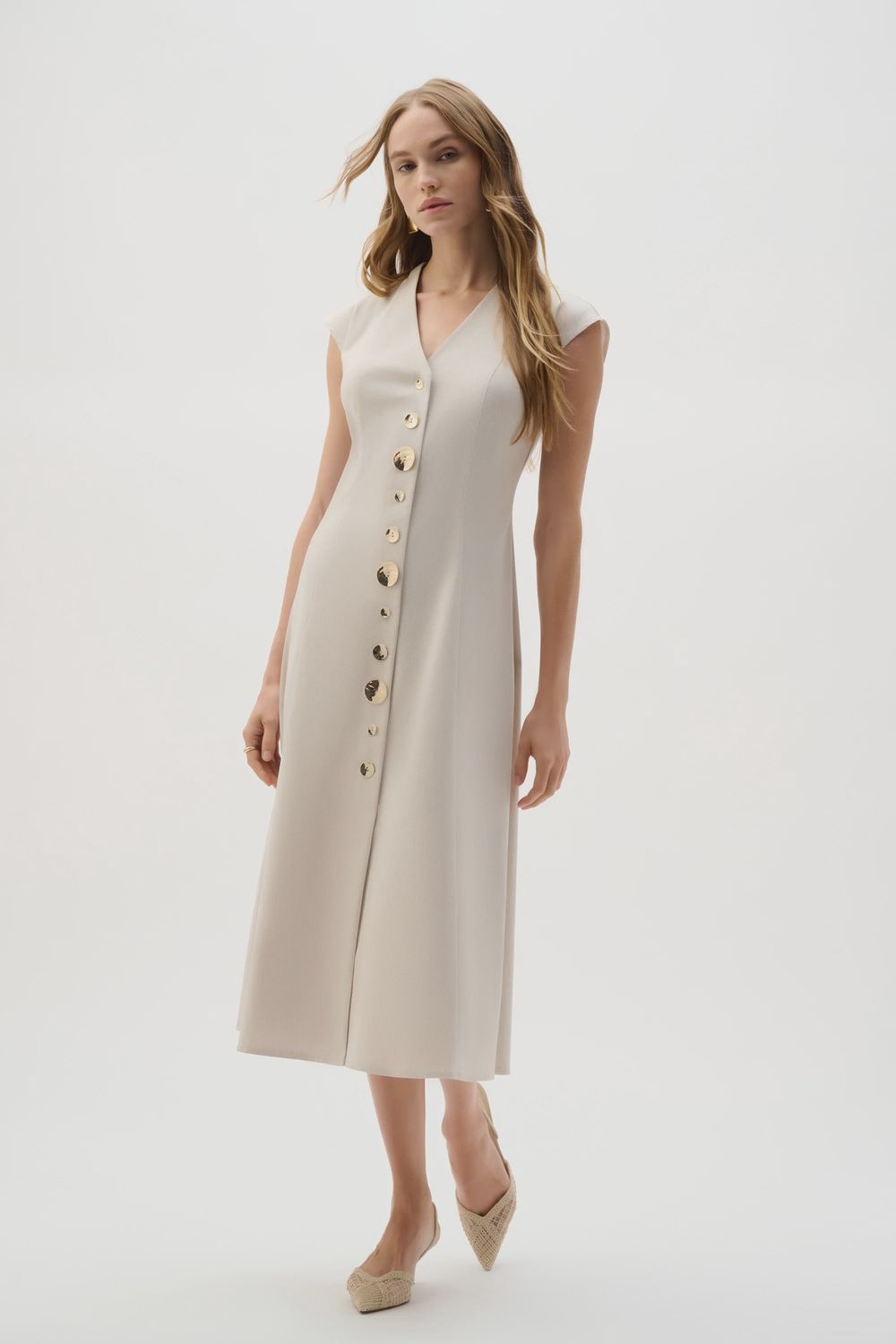 Melange Millennium Fit And Flare Dress