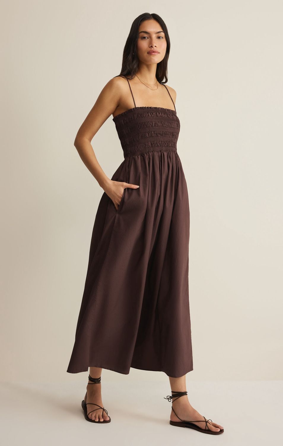 Cornelia Poplin Midi Dress