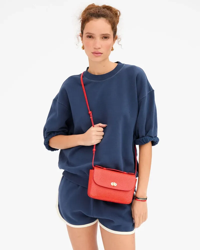 Kathryn - Glossy Lizard in Red