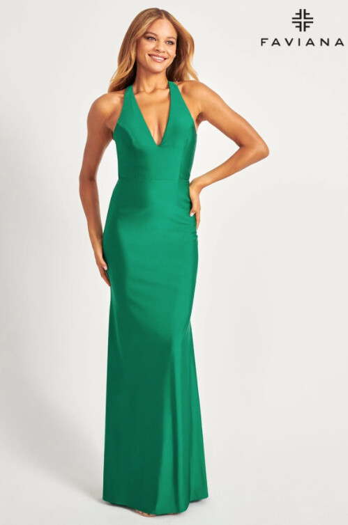 Faviana Elegant Open Back Dress - S10646