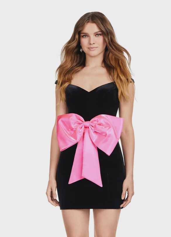 AshleyLauren 4643, Size: 4, color: Black/Hot Pink