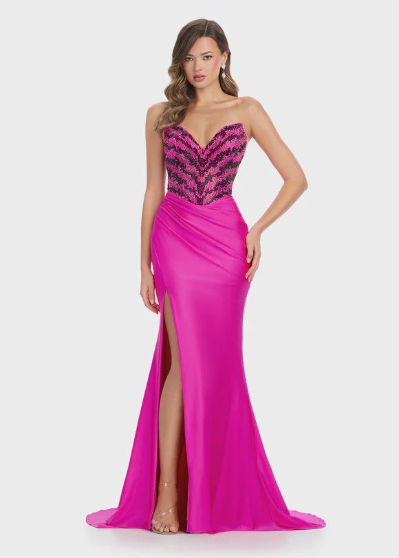 AshleyLauren 11933, Size: 10, color: Berry