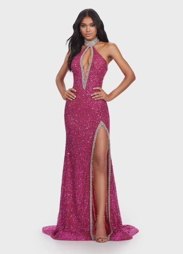 AshleyLauren 11634, Size: 2, color: Fuchsia
