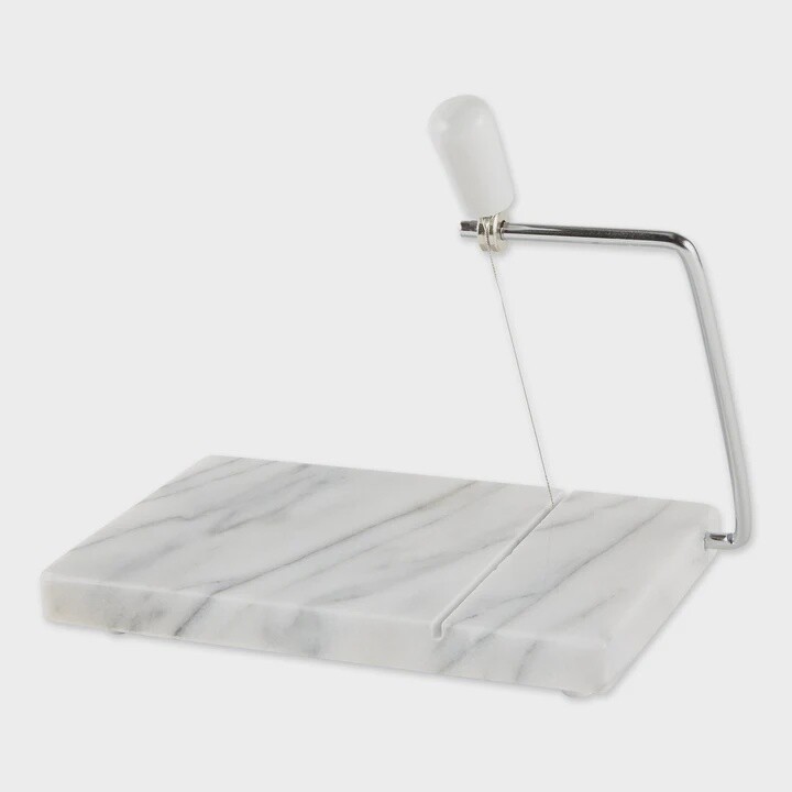 White marble cheese slicer