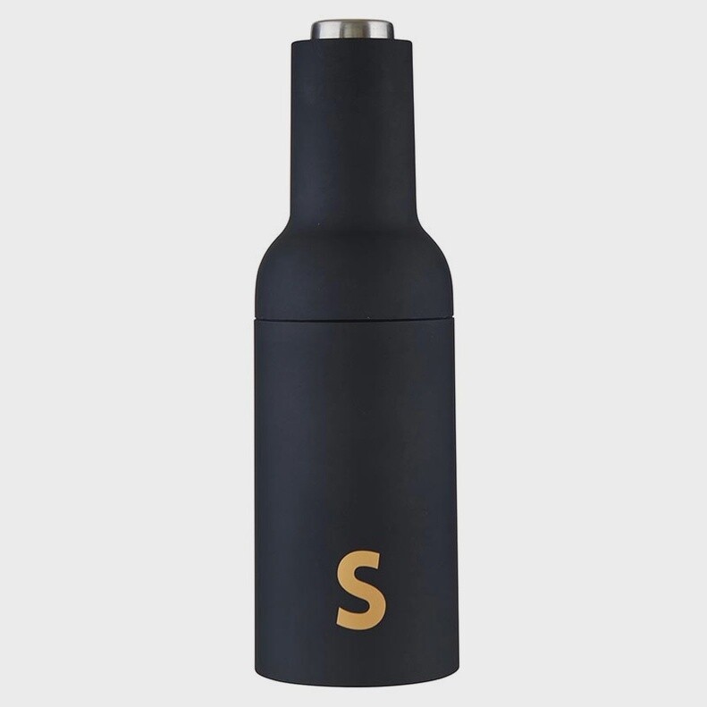 Matte Black Electric Salt Grinder