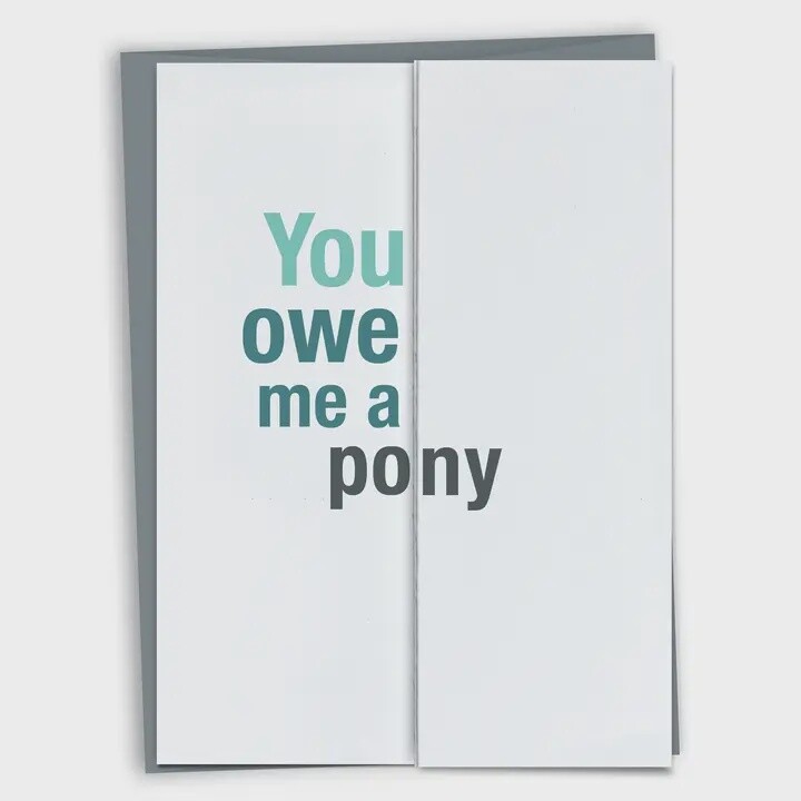 Pony Card