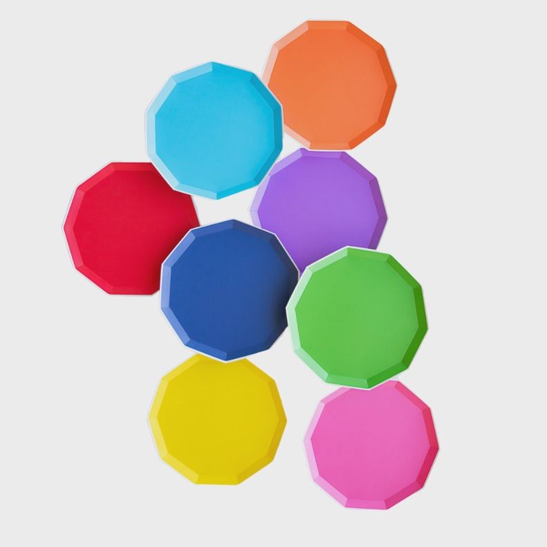 Large Rainbow Plates